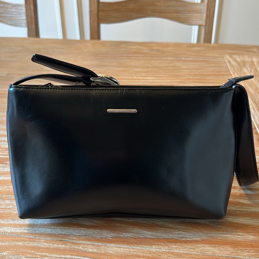 Oroton small black leather purse